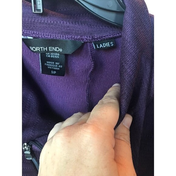 North End Jogger jacket fitted deep purple size small - Picture 4 of 6